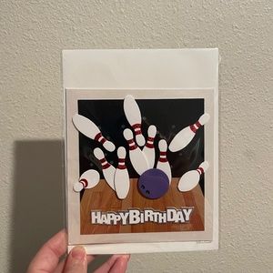 Bowling greeting card